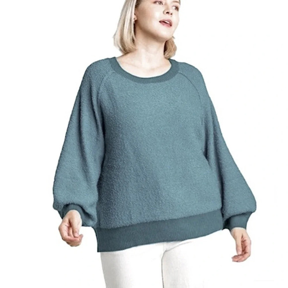 🌸Puff Sleeve Boat Neck Sweater From Umgee - Picture 2 of 16